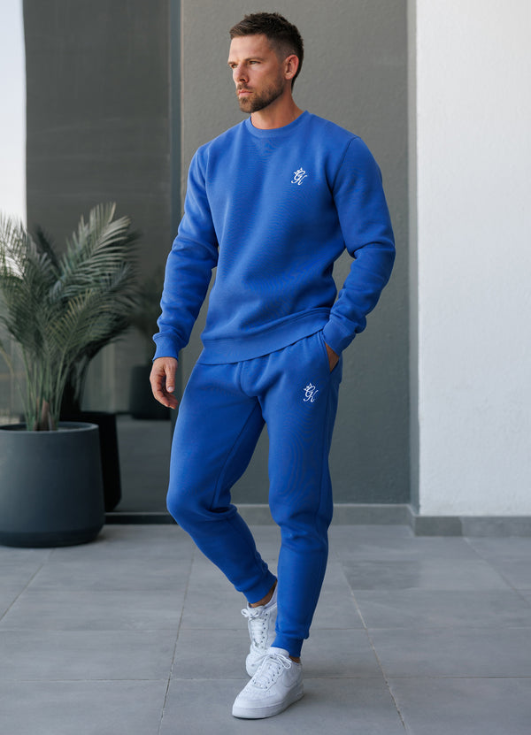 Gym King Fundamental Fleece Crew Sonic Blue