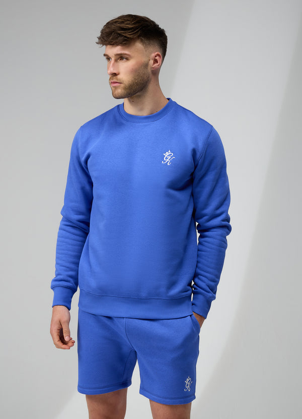 Gym King Fundamental Fleece Crew Sonic Blue