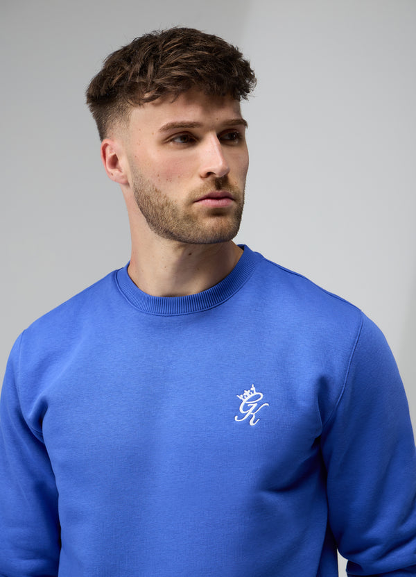 Gym King Fundamental Fleece Crew Sonic Blue