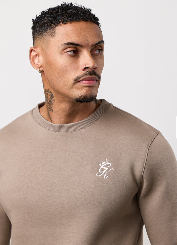 Gym King Fundamental Fleece Crew Truffle