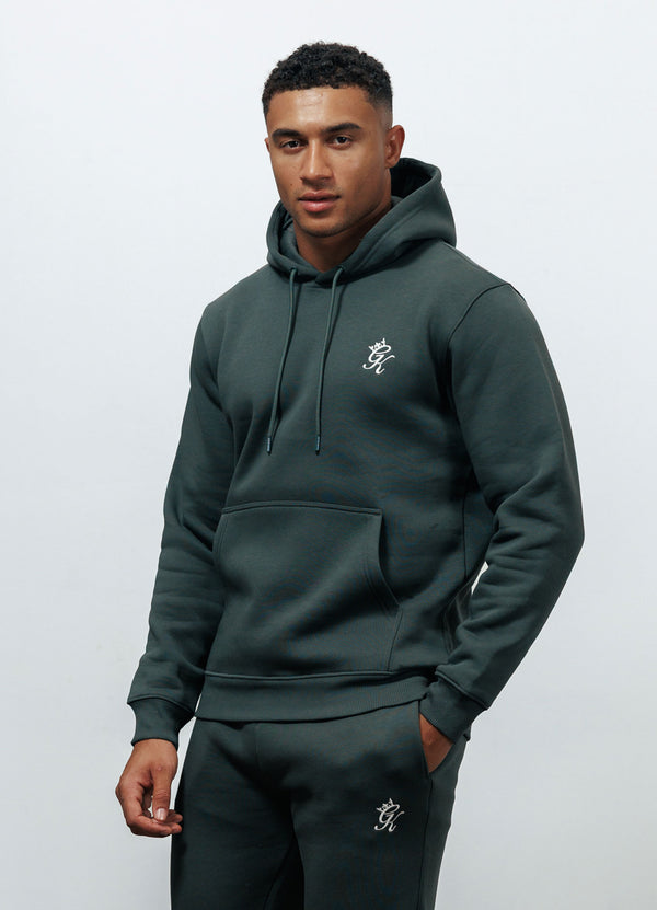 Gym King Fundamental Fleece Hood Forest Green