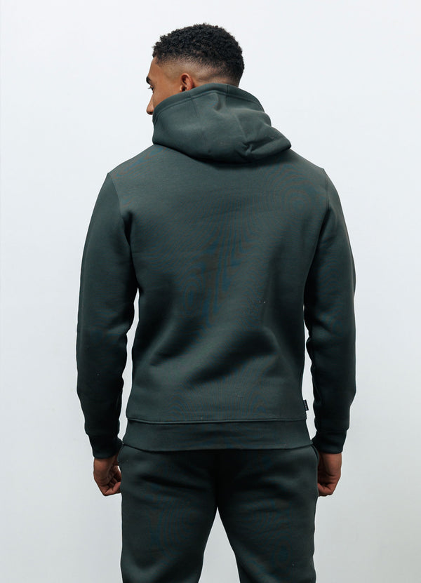 gym king Fundamental Fleece Hood Forest Green