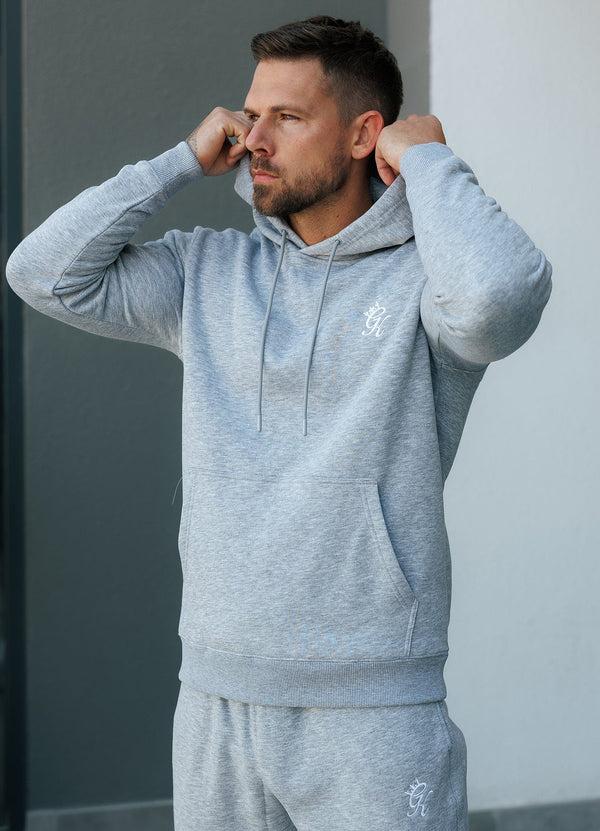 Gym King Fundamental Fleece Hood Grey Marl