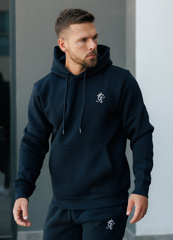 Gym King Fundamental Fleece Hood Navy