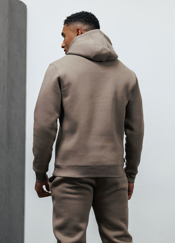 gym king Fundamental Fleece Hood Truffle