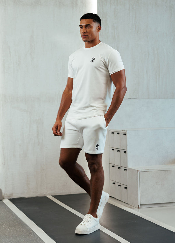 Gym King Fundamental Fleece Short Cream