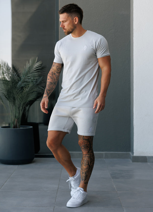 Gym King Fundamental Fleece Short Light Grey