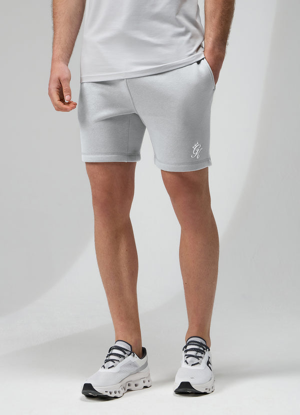 Gym King Fundamental Fleece Short Light Grey