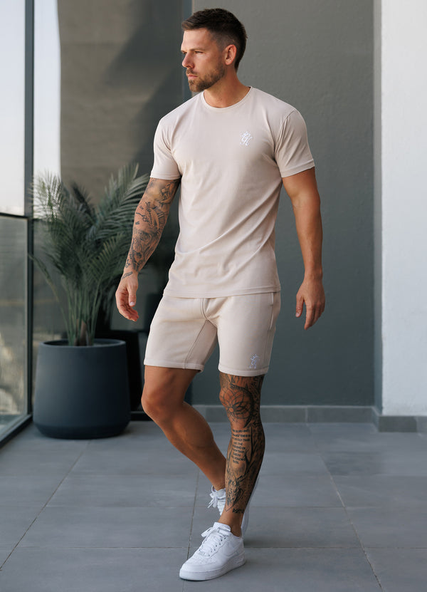 Gym King Fundamental Fleece Short Light Stone