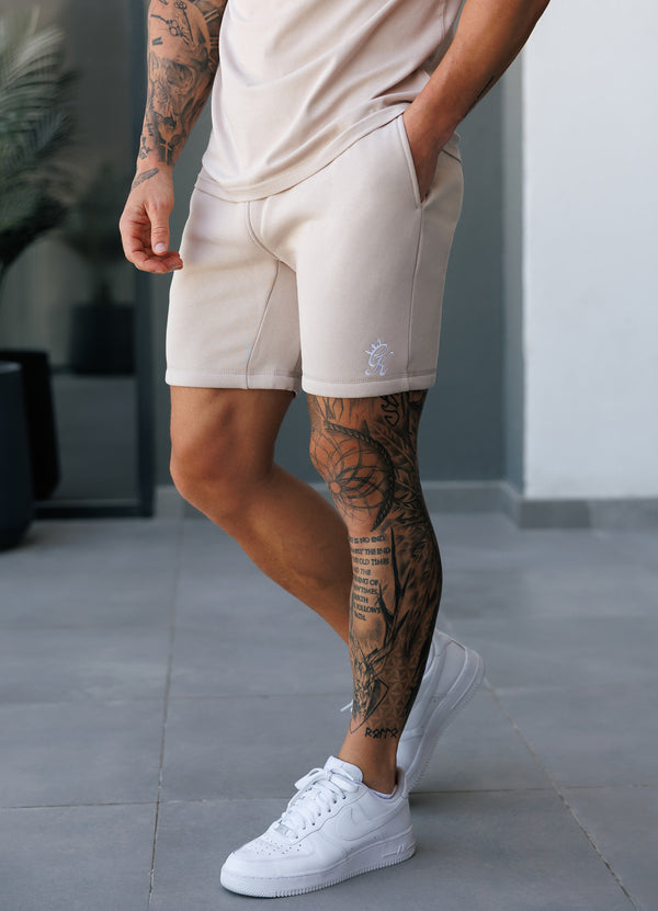 gym king Fundamental Fleece Short Light Stone