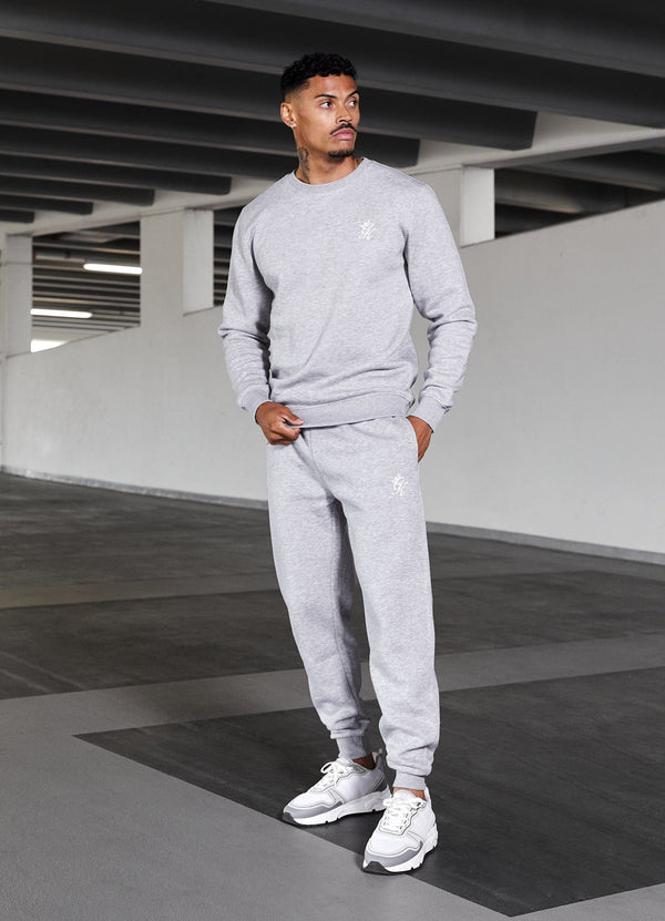 Gym King Fundamental Fleece Sweatshirt Grey Marl