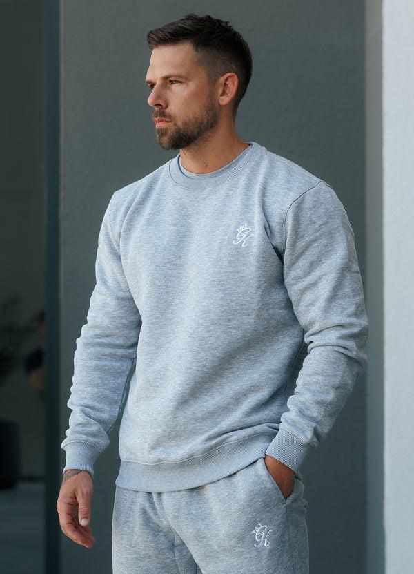 Gym King Fundamental Fleece Sweatshirt Grey Marl