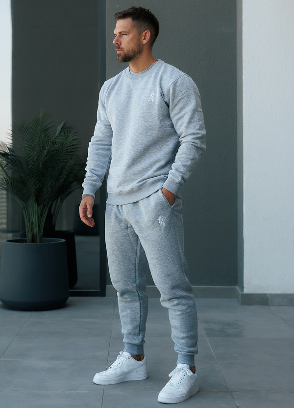 gym king Fundamental Fleece Sweatshirt Grey Marl