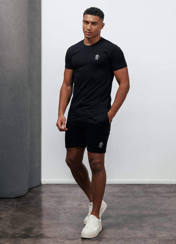 gym king Fundamental Jersey Tee Black