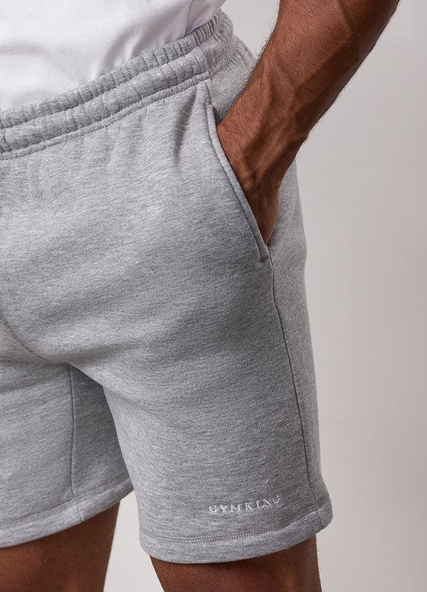 Gym King Fundamental Linear Short Grey Marl