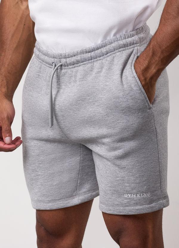 gym king Fundamental Linear Short Grey Marl