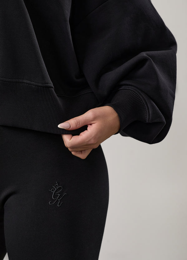 Gym King Fundamental Loopback Funnel Black