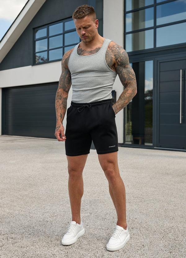 Gym King Fundamental Rib Vest Grey Marl