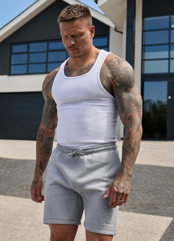 gym king Fundamental Rib Vest White