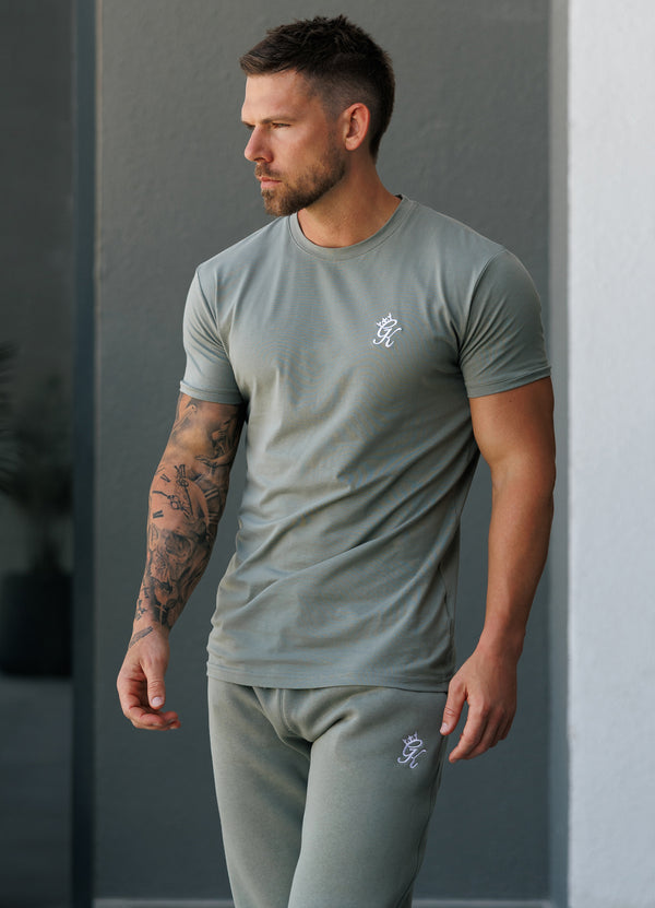 gym king Fundamental Tee Soft Khaki