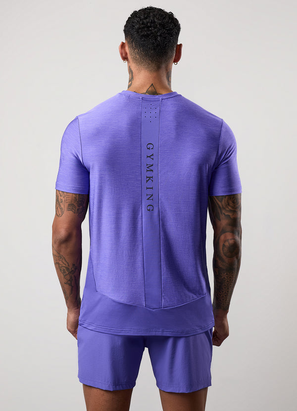gym king Fusion Hybrid Tee Grape