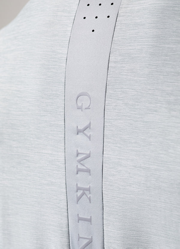 Gym King Fusion Hybrid Tee Silver Grey