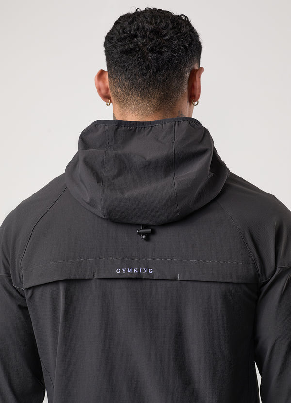 Gym King Fusion Tracksuit Top Dark Pewter