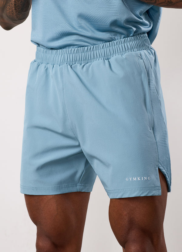 Gym King Geometric Knit Short Sea Mist