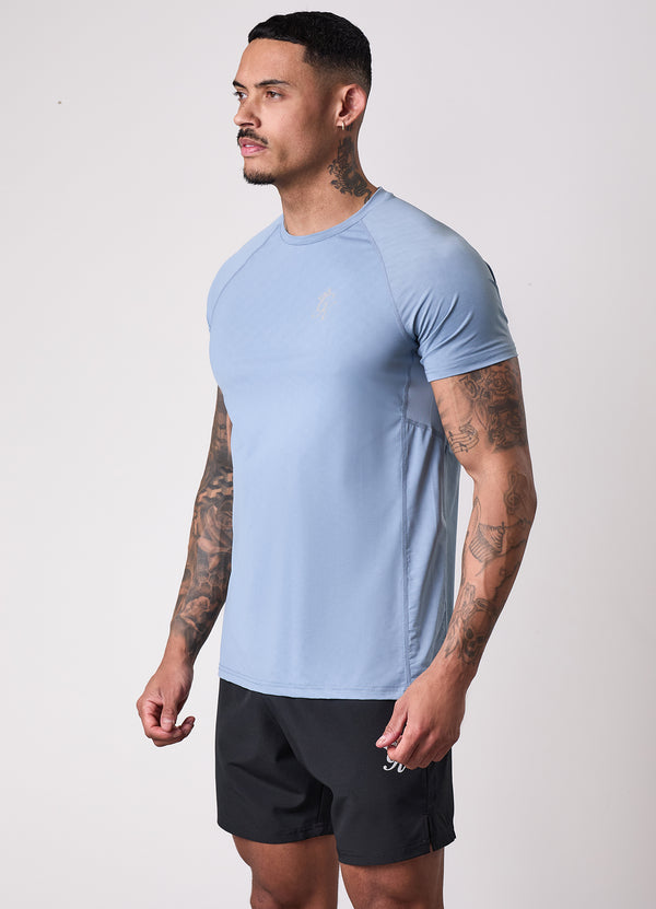 Gym King Gym King Energy Texture Tee Dusk Blue