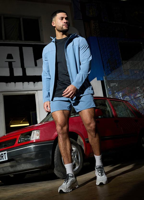 Gym King Hex 6" Short Blue Shadow