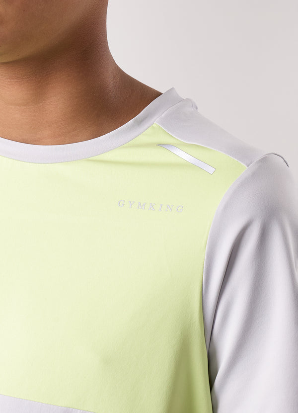 Gym King Kids Advance Tee Light Grey/Limelight