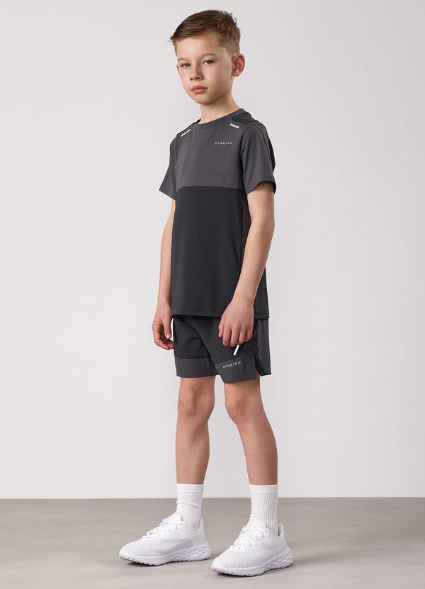 Gym King Kids Advance Tee Urban Grey/Fossil Grey