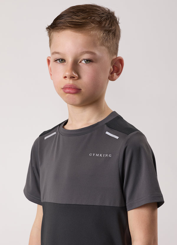 Gym King Kids Advance Tee Urban Grey/Fossil Grey