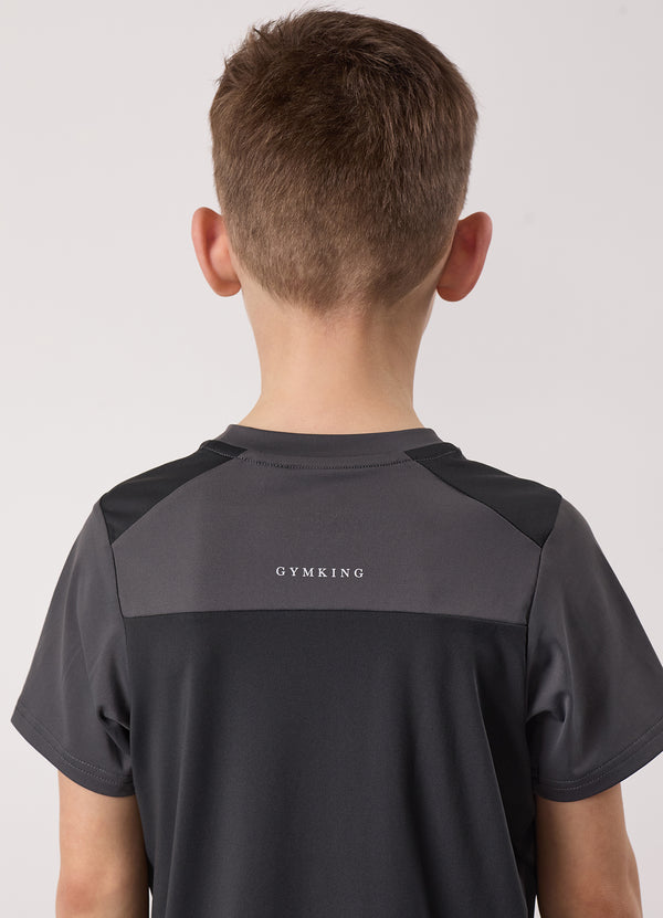Gym King Kids Advance Tee Urban Grey/Fossil Grey