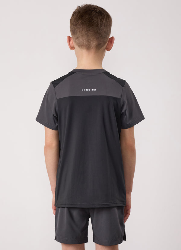 gym king Kids Advance Tee Urban Grey/Fossil Grey