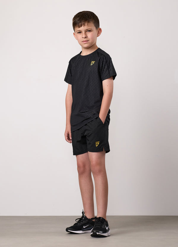 Gym King Kids Debossed Training Tee Black