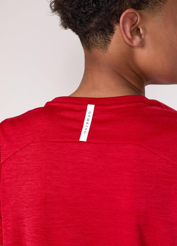 Gym King Kids Element Tee Red Pepper Marl