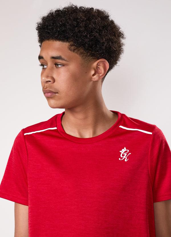 Gym King Kids Element Tee Red Pepper Marl