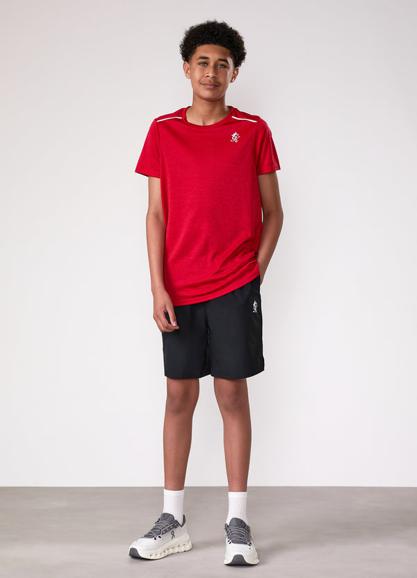 Gym King Kids Element Tee Red Pepper Marl