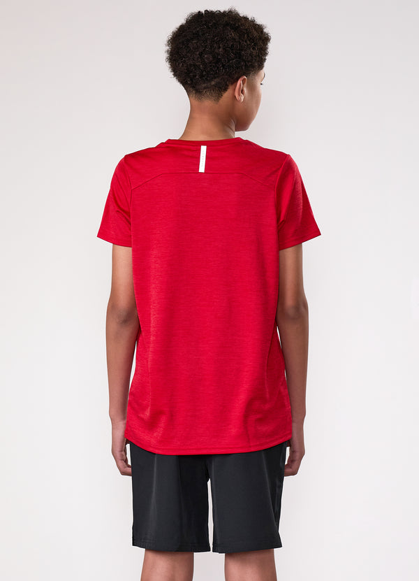 gym king Kids Element Tee Red Pepper Marl