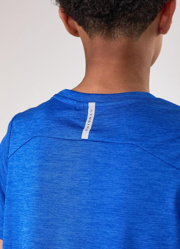 Gym King Kids Element Tee Sonic Blue Marl