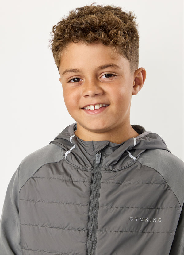 Gym King Kids Endurance Hybrid Jacket Grey Multi