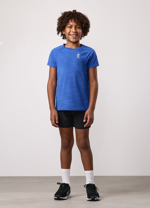 Gym King Kids Energy Grindle Tee Royal Azure