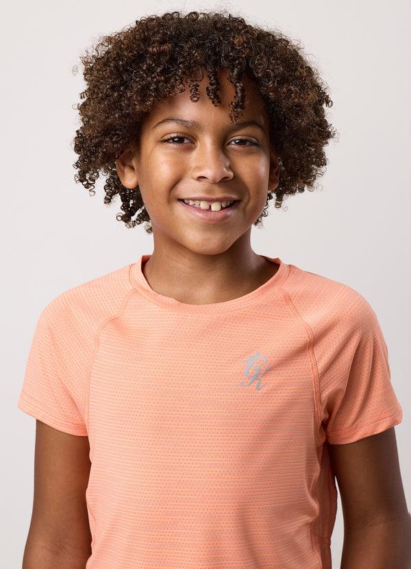 Gym King Kids Energy Grindle Tee Sunset Coral