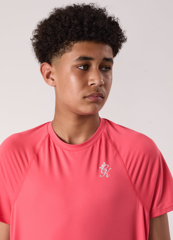 Gym King Kids Energy Tee Coral