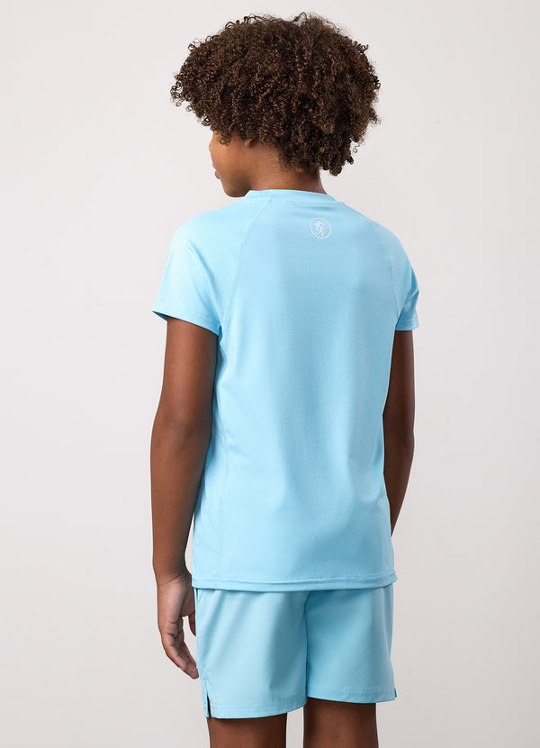 Gym King Kids Energy Tee Ibiza Blue