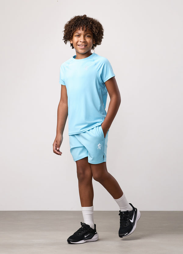 Gym King Kids Energy Tee Ibiza Blue