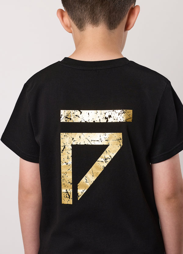 Gym King Kids Fight Division Tee Black/Gold