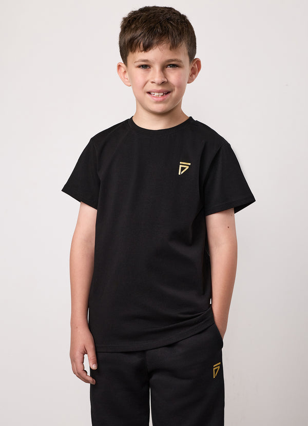 gym king Kids Fight Division Tee Black/Gold
