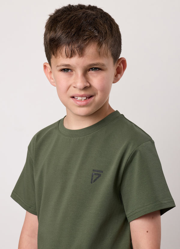 Gym King Kids Fight Division Tee Deep Olive